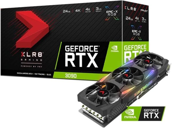 PNY GeForce RTX 3090 24GB XLR8 Gaming Uprising EPIC-X RGB Triple Fan Graphics Card (Renewed) - For Sale - Price