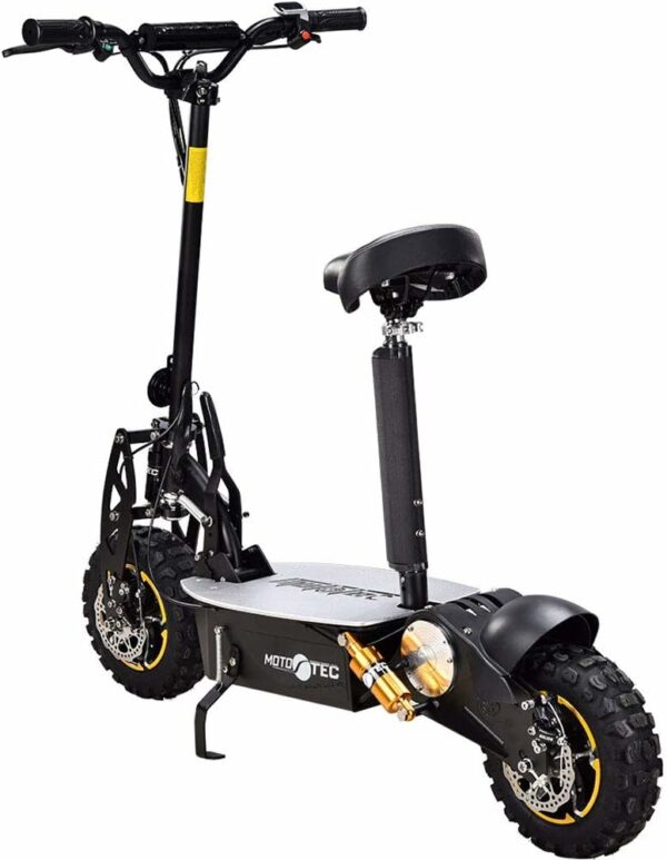 MotoTec 2000W 48V Electric Scooter Black - For Sale - Price - Image 3