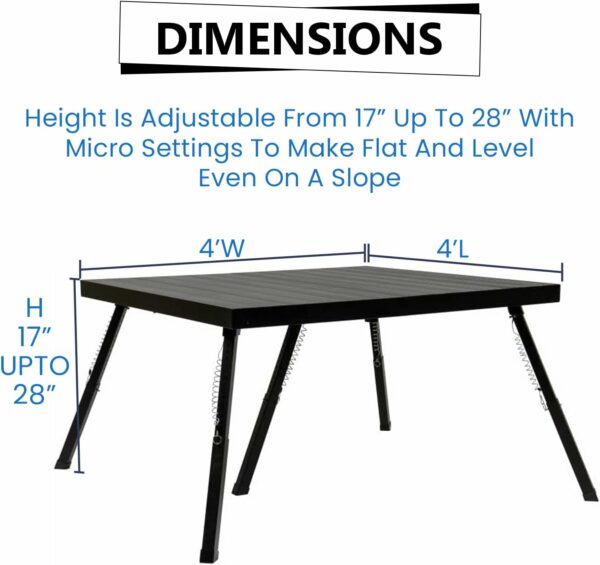 2 Portable Stage w/2 Satin Skirt & 2 Gear Bag - Performance Floor Versatile Platform Modular System Stage - DJ, Drum, Camera Stage Riser - Easy to Carry & Assemble, Transport (Black) - For Sale - Price - Image 4