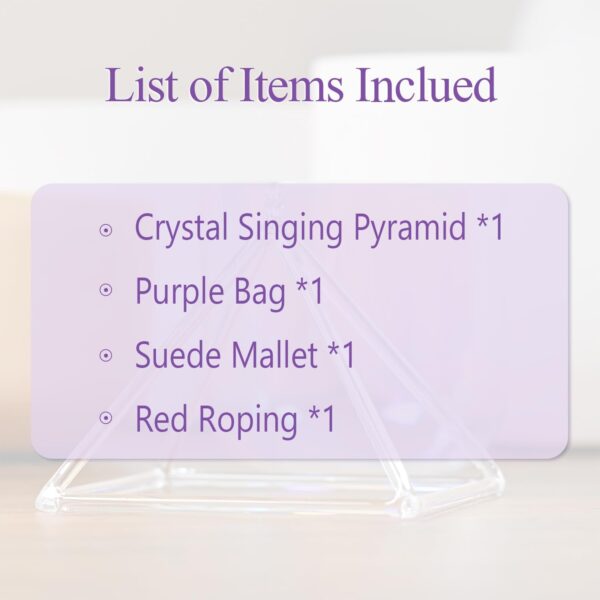 12 Inch Quartz Crystal Singing Pyramid Healing Musical Instrument + Carry Case Bag Powerful Energy - For Sale - Price - Image 5