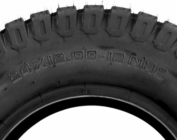 AutoForever Pack of 2 Turf Lawn Tractor Mower Tires 24X12.00-12 24x12x12, 6 Ply Tubeless - For Sale - Price - Image 9