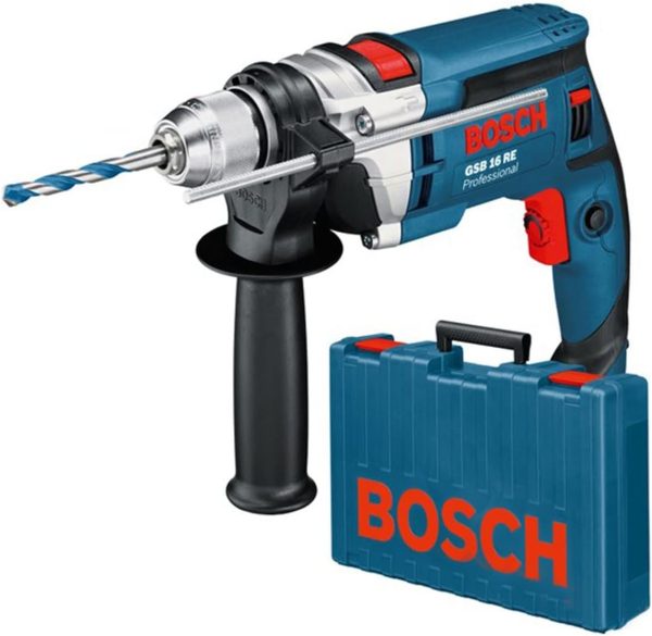 Bosch GSB 16 RE 1/2-inch Variable Speed Impact Drill Kit - 220-Volt, Price For Sale