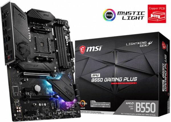 MSI MPG AMD B550 Gaming Plus Socket AM4 ATX DDR4-SDRAM Motherboard - For Sale - Price - Image 2