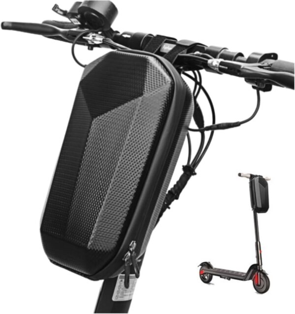 Electric Scooter Bag Storage, Electric Bike Handlebar Bag, Scooter Storage Bag with 4L Large Capacity, Waterproof Scooter Front Handlebar Bag for Carrying Phone, Wallet, Charger Tools - For Sale - Price