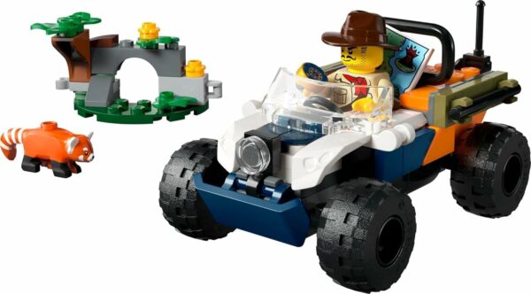 LEGO City Jungle Explorer ATV Red Panda Mission Car Toy, Fun Summer Toy for Kids Ages 6 and Up, Jungle Explorer Minifigure & Animal Figure Included, Outdoor Toy Gift Idea for Adventure Fans, 60424 - For Sale - Price - Image 4