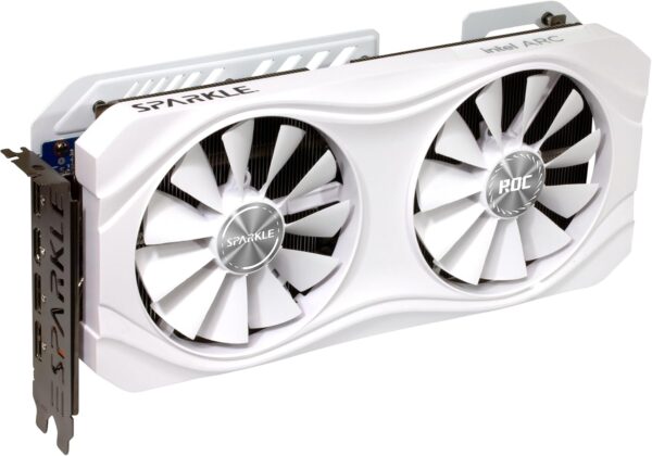 Sparkle Intel Arc A770 ROC Luna OC Edition, 16GB GDDR6, 2X DBB 100mm Fan, 2.5-Slot, Metal Backplate, Luna White Edition, SA770RW-16GOC - For Sale - Price - Image 3