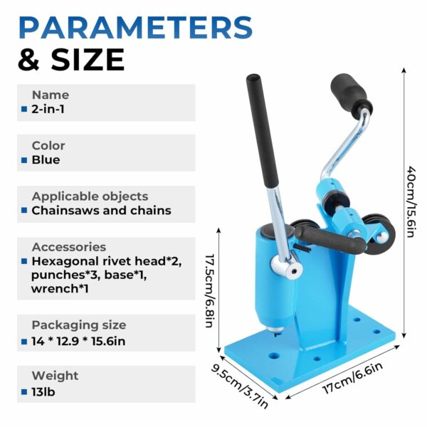 Chainsaw Chain Breaker and Spinner 2-in-1 Chain Breaker & Rivet Spinner Chainsaw Breaker Rivet Spinner - For Sale - Price - Image 3