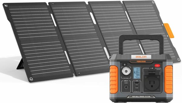 BALDR Solar Generator, 300W Portable Power Station with 60W Solar Panel, for Camping, Emergency Backup. - For Sale - Price