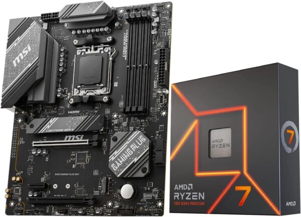 INLAND AMD Ryzen 7 7700X CPU Processor with MSI B650 Gaming Plus WiFi Gaming Motherboard(AM5, ATX, DDR5, PCIe 4.0, Wi-Fi 6E), Sold by Micro Center - For Sale - Price