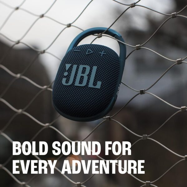 JBL Clip 4 - Portable Mini Bluetooth Speaker, big audio and punchy bass, integrated carabiner, IP67 waterproof and dustproof, 10 hours of playtime, speaker for home, outdoor and travel (Black) - For Sale - Price - Image 3