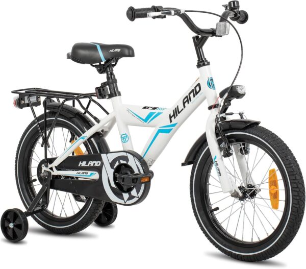 HILAND Boys Kids Bike for 4-7 Years Old Toddlers and Kids, 16" Kids Bike with Training Wheels & Rear Rack, 16 inch Kid's Bicycle for Boy Girl - For Sale - Price