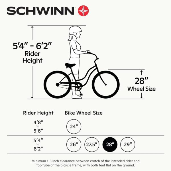 Schwinn Wayfarer Adult Hybrid Bike, Mens and Womens, Step-Over or Step-Through Frame Options, 7-Speed Drivetrain, Rear Rack, 700C Wheels - For Sale - Price - Image 6