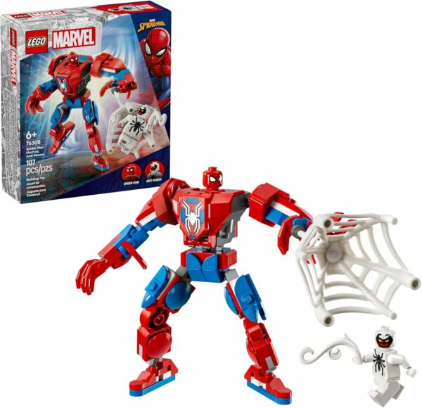 LEGO Marvel Spider-Man Mech vs. Anti-Venom Building Toy Set - Spider-Man Toy for Kids, Boys and Girls, Ages 6+ - Buildable Action Figure - Superhero Gift for Birthday - 76308 - For Sale - Price