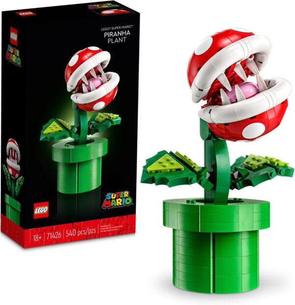 LEGO Super Mario Piranha Plant, Build and Display Super Mario Brothers Collectible for Adults and Teens, Authentically Detailed Posable Figure, Birthday Gift for Gamers and Super Mario Fans, 71426 - For Sale - Price