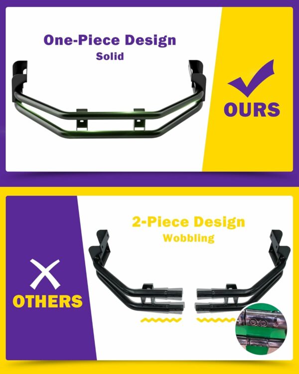 Zero Turn Lawn Mower One-Piece Rear Bumper Hitch with Toolbox for John Deere Z235 Z255 Z335E Z335M Z345M Z345R Z355E Z375R BM2448 ZTrak, Upgrade Heavy Duty Zero Turn Trailer Hitch Accessories Parts - For Sale - Price - Image 7