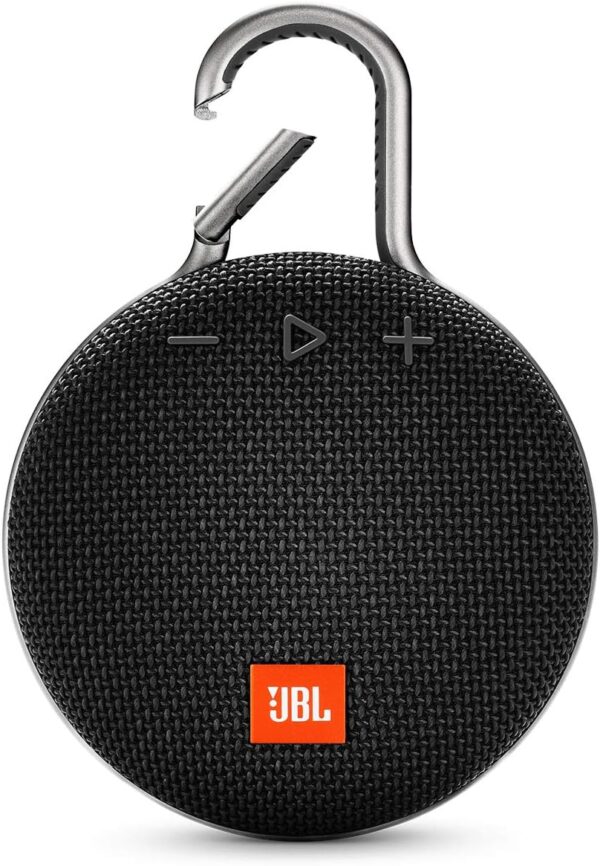 JBL Clip 3, Black - Waterproof, Durable & Portable Bluetooth Speaker - Up to 10 Hours of Play - Includes Noise-Cancelling Speakerphone & Wireless Streaming - For Sale - Price - Image 2