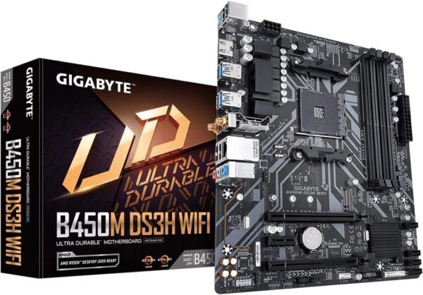 INLAND CPU Motherboard AMD Ryzen 5 5500 6-Core 12-Thread Unlocked Desktop Processor with GIGABYTE B450M DS3H WiFi MATX AM4 Gaming Motherboard - For Sale - Price - Image 8