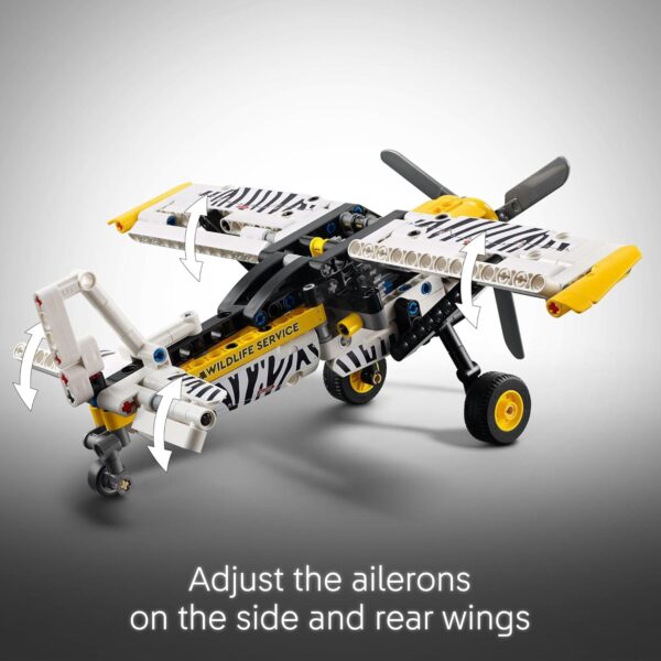 LEGO Technic Bush Plane Toy - Buildable Airplane Toy for Kids, Boys and Girls, Ages 8+ - Model Airplane Gift with Spinning Propeller, 4-Cylinder Piston Engine, and More - 42198 - For Sale - Price - Image 4