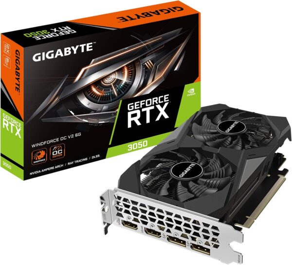 GIGABYTE GeForce RTX 3050 WINDFORCE OC V2 6G Graphics Card, 2X WINDFORCE Fans, 6GB GDDR6 96-bit GDDR6, GV-N3050WF2OCV2-6GD Graphics Card - For Sale - Price