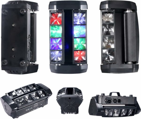 LED Mini Spider Moving Head Light 8x5W RGBW Sound Activated DMX-512 Control Stage Light - For Sale - Price - Image 8