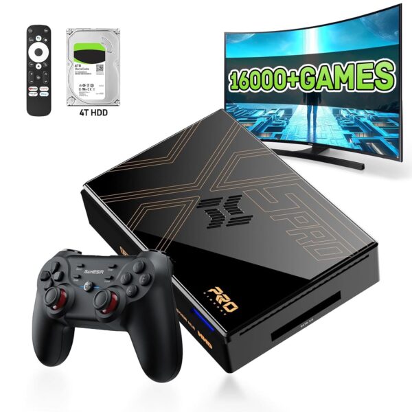 Kinhank Super Console X5 PRO Retro Game Console with 16000+Games,Emulator Console with Game&TV System,8K UHD Output,BT 5.0,Rock Chip RK3588S,SATA 3.1,Wireless Controllers - For Sale - Price