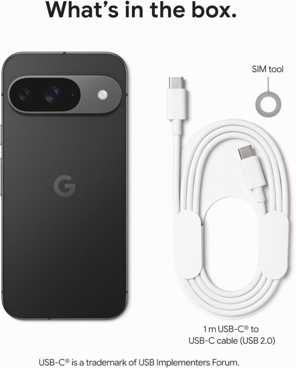 Google Pixel 9 - Unlocked Android Smartphone with Gemini, 24-Hour Battery, Advanced Camera, and 6.3" Actua Display - Obsidian - 128 GB - For Sale - Price - Image 11