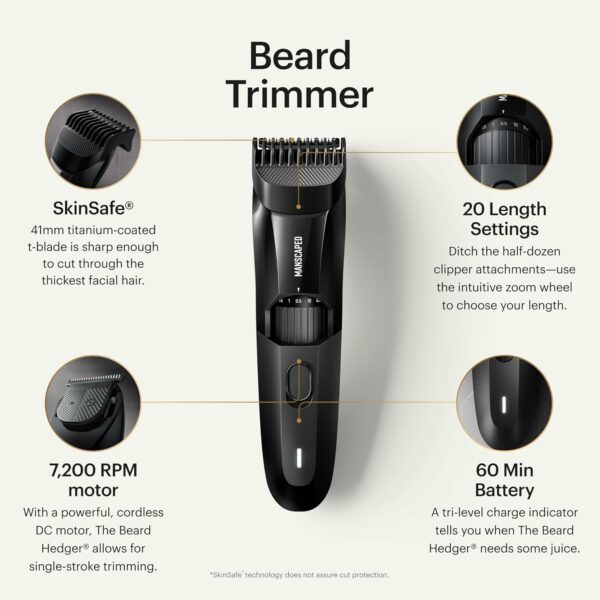 MANSCAPED® The Beard & Body Bundle 4.0 PRO Contains: The Beard Hedger® Adjustable Length Precision Trimmer and The Lawn Mower® 4.0 PRO Men's Waterproof Electric Groin & Body Hair Trimmer - For Sale - Price - Image 4