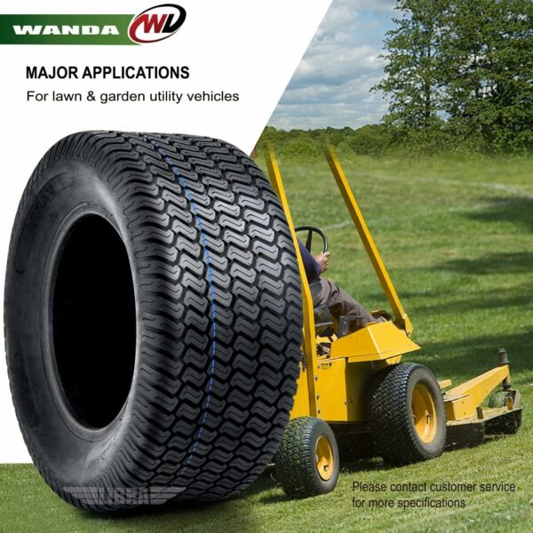 WANDA (Set 4) 15X6-6 & 20X8-8 Lawn Mower Tractor Cart Turf Tires 4 Ply-13016/13035 - For Sale - Price - Image 5