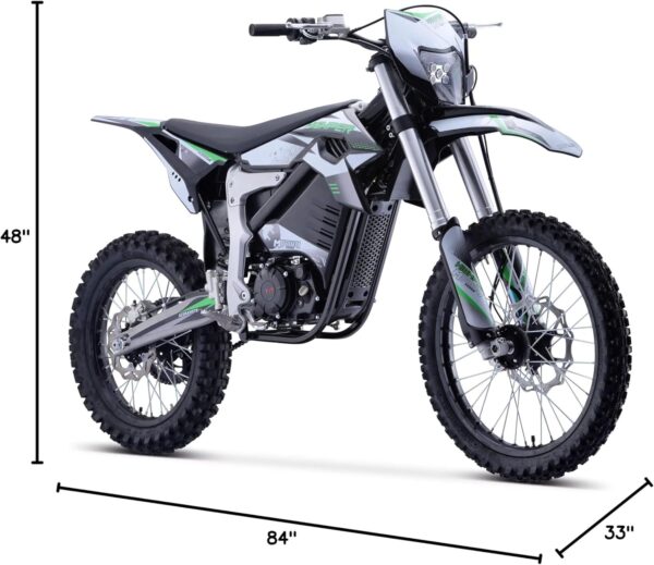 MotoTec Venom 72v 12000w Electric Dirt Bike White - For Sale - Price - Image 9