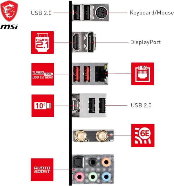 MSI B760 Gaming Plus WiFi Motherboard Intel B760 LGA 1700 ATX - For Sale - Price - Image 6