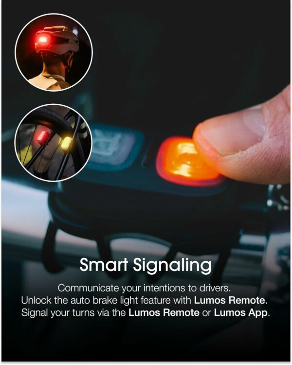 Lumos Firefly Mini Smart Bike Light System,Sync Turn Signal & Brake Lights, Rechargeable LED Front & Rear Lights with Custom Brightness, Flash Patterns, Bicycle Accessories for Night Riding - For Sale - Price - Image 5