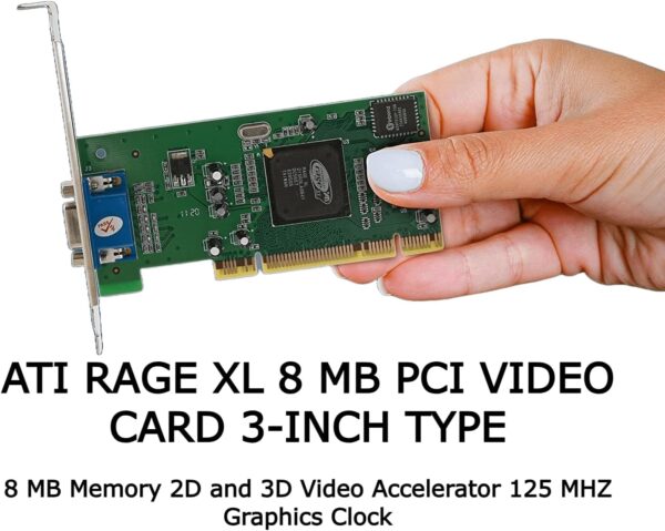 8MB Graphics Card VGA PCI 32Bit for Server Industrial Computer Multi-Display for ATI Rage XL 32 Bit PCI VGA Video Card PCI-X Interface Universal Video Card for Desktop Computers - For Sale - Price - Image 2