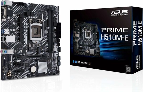 ASUS Prime H510M-E LGA1200 (Intel® 11th/10th Gen) Micro-ATX Motherboard (PCIe 4.0,M.2 Slot, 1Gb LAN, DP,HDMI, D-Sub, USB 3.2 Gen 1, COM Header, TPM Header, 4K@60Hz) - For Sale - Price