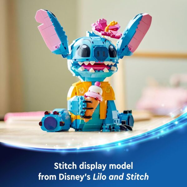 LEGO Disney Stitch Toy Building Kit, Disney Toy for 9 Year Old Kids, Buildable Figure with Ice Cream Cone, Fun Disney Gift for Girls, Boys and Lovers of The Hit Movie Lilo and Stitch, 43249 - For Sale - Price - Image 6