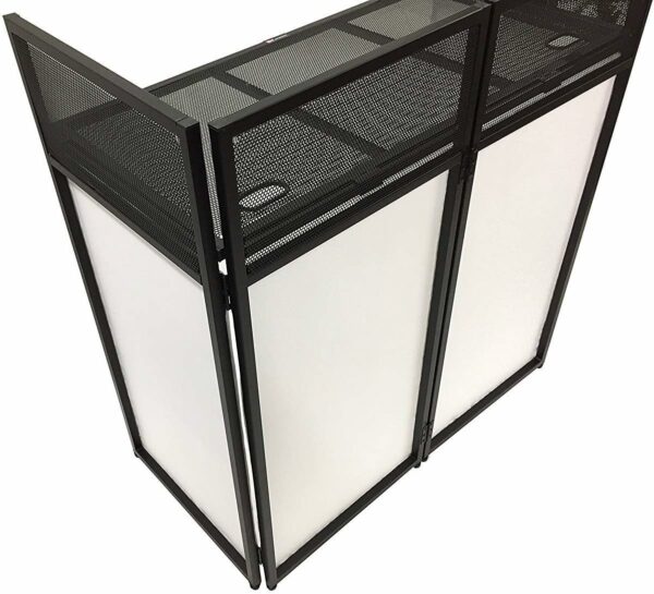 DJ Event Facade White/Black Scrim Metal Frame Booth + 20" x 40" Flat Table Top Includes Both White and Black Panels + Carrying Cases! - For Sale - Price - Image 7