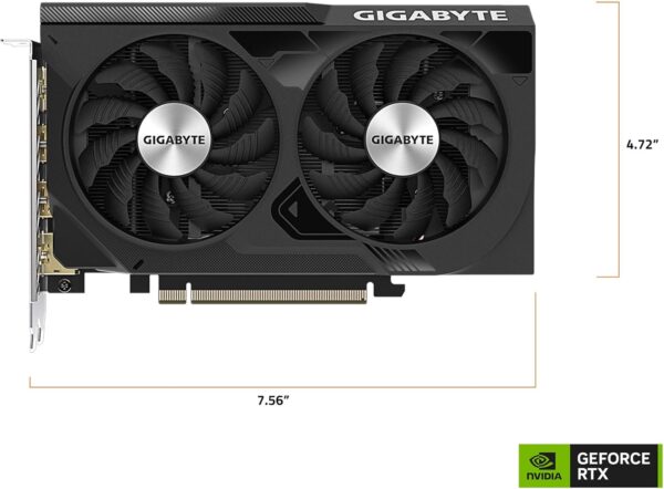 GIGABYTE GeForce RTX 4060 WINDFORCE OC 8G Graphics Card, 2X WINDFORCE Fans, 8GB 128-bit GDDR6, GV-N4060WF2OC-8GD Video Card - For Sale - Price - Image 8