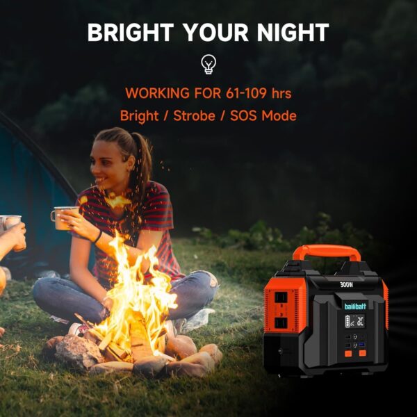 Portable Power Station 300W 257wh Lithium Battery Bailibatt Small Portable Generator for Home Use Camping Travel Emergency Hunting Outdoor, Large Power Bank with AC Outlet for Laptop - For Sale - Price - Image 5