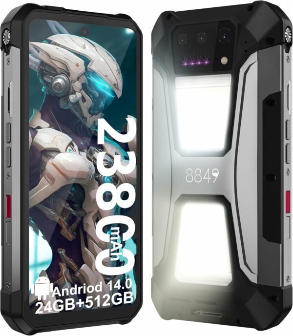 8849 Tank 2 Pro Rugged Smartphone Unlocked, 24+512GB/1TB Android 14 Rugged Cell Phone with Projector, 6.79’’ 4G Waterproof Mobile Phones 23800mAh, Fingerprint/Dual Sim/OTG/GPS/Face ID - For Sale - Price