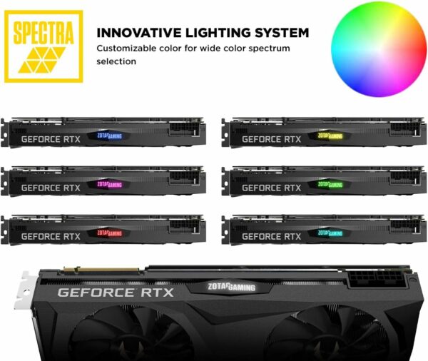 ZOTAC Gaming GeForce RTX 2080 Ti Twin Fan 11GB GDDR6 352-bit Spectra RGB LED/Metal Backplate Graphics Card - ZT-T20810G-10P - For Sale - Price - Image 5