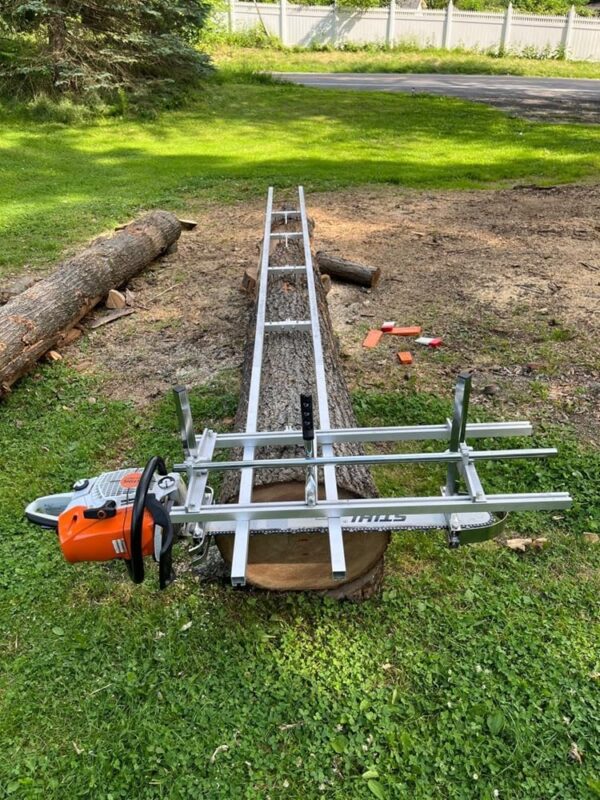 Portable Chainsaw Mill 36 Inches Planking Milling Bar Size 14 Inches to 36 Inches,with 9Ft Rail Mill Guide System - For Sale - Price - Image 2