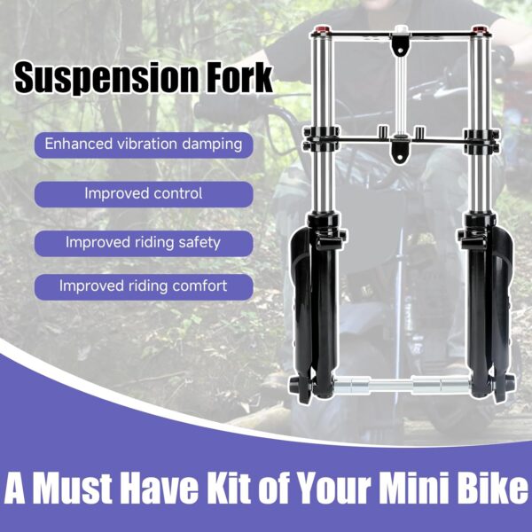 Mini Bike Front Fork Suspension Kit Replacement for Monster Mega Moto MMB80 MMB105 80cc 105cc Motovox MBX10 MBX11 Coleman CT100U Baja DB30 GMB100 TrailMaster Storm 200 Parts - For Sale - Price - Image 6