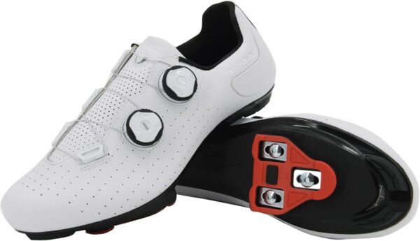 Tommaso Strada Peloton Shoes for Men—SPD Indoor Cycling Shoes for Men—Men's Cycling Shoes with Delta Clips— Spin Shoes, Bike Shoes for Men Cycling on Peloton— SPD Shoes for Road Bikes—Spinning Shoes. - For Sale - Price