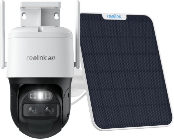 REOLINK Dual Lens Cellular Security Camera, 4G LTE Auto Tracking No WiFi Solar Powered Outdoor Camera, 6X Hybrid Zoom, 4K Color Night Vision, Motion Alert, Playback, TrackMix LTE + Solar Panel - For Sale - Price