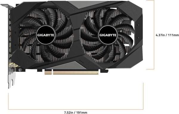 GIGABYTE GeForce RTX 3050 WINDFORCE OC V2 6G Graphics Card, 2X WINDFORCE Fans, 6GB GDDR6 96-bit GDDR6, GV-N3050WF2OCV2-6GD Graphics Card - For Sale - Price - Image 5