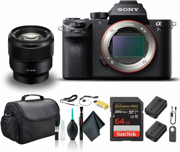 Sony Alpha a7S II Mirrorless Camera ILCE7SM2/B with Sony FE 24-70mm Lens, Soft Bag, Additional Battery, 64GB Card, Card Reader, Plus Accessories - For Sale - Price