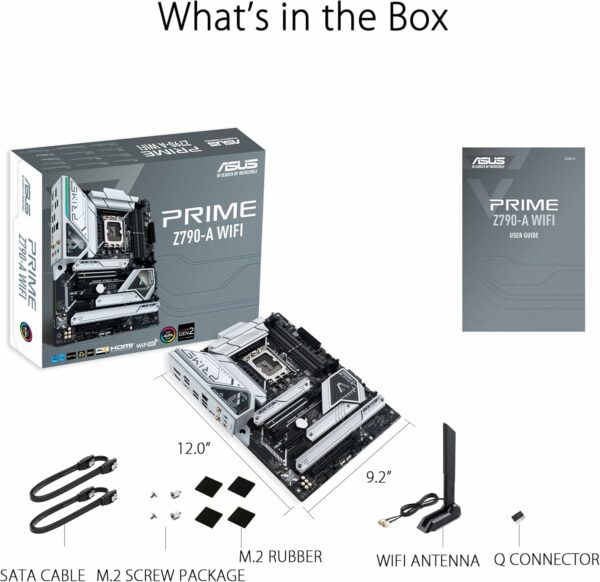 ASUS Prime Z790-A WiFi 6E LGA 1700(Intel®13th&12th) ATX Motherboard (16+1 DrMOS, PCIe 5.0,DDR5,4X M.2 Slots,2.5 Gb LAN,USB 3.2 Gen 2 Front Panel Type-C, Thunderbolt™ 4/USB4, DP) (Renewed) - For Sale - Price - Image 6