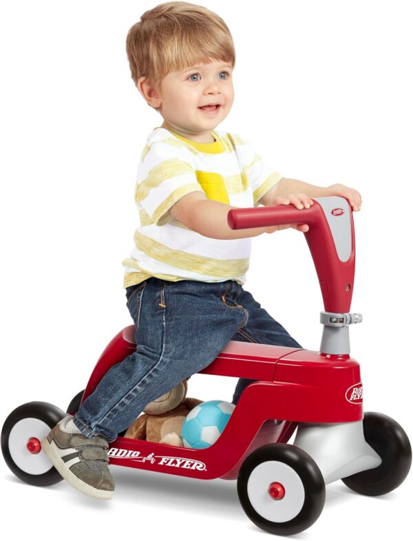 Radio Flyer Scoot 2 Scooter, Toddler Scooter or Ride On, For Kids Ages 1–4 Years, Red Ride On Toy, Large - For Sale - Price - Image 7