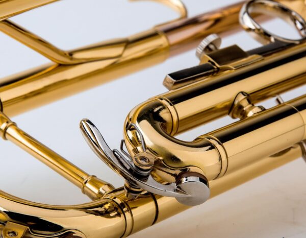 Glory Bb Trumpet - Trumpets for Beginner or Advanced Student with Case, pair of gloves-Gold - For Sale - Price - Image 7