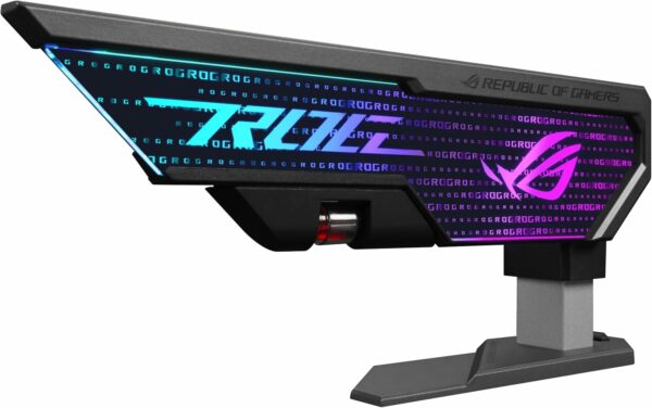 ASUS ROG Herculx Graphics Card Anti-Sag Holder Bracket (Solid Zinc Alloy Construction, Easy Toolless Installation, Included Spirit Level, Adjustable Height, Wide Compatibility, Aura Sync RGB) - For Sale - Price - Image 2