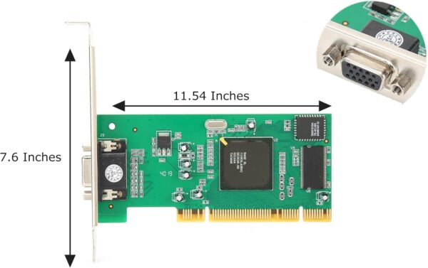 8MB Graphics Card VGA PCI 32Bit for Server Industrial Computer Multi-Display for ATI Rage XL 32 Bit PCI VGA Video Card PCI-X Interface Universal Video Card for Desktop Computers - For Sale - Price - Image 6